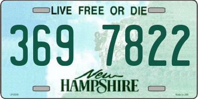 NH license plate 3697822