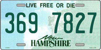 NH license plate 3697827