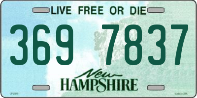NH license plate 3697837