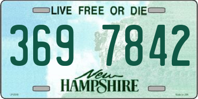 NH license plate 3697842