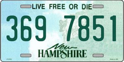 NH license plate 3697851