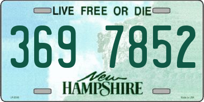 NH license plate 3697852