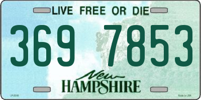 NH license plate 3697853