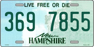 NH license plate 3697855