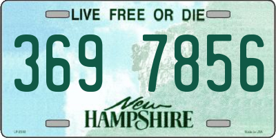 NH license plate 3697856