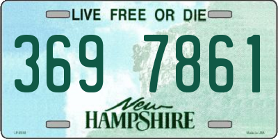 NH license plate 3697861
