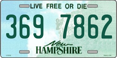 NH license plate 3697862