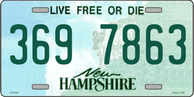 NH license plate 3697863