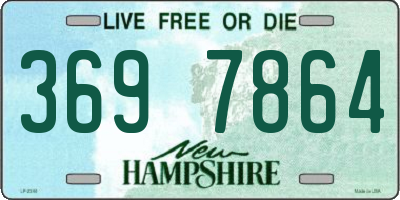 NH license plate 3697864
