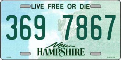 NH license plate 3697867