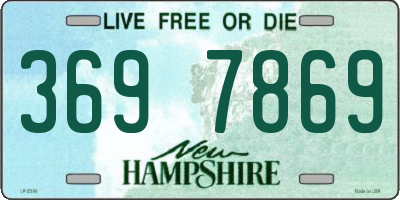 NH license plate 3697869