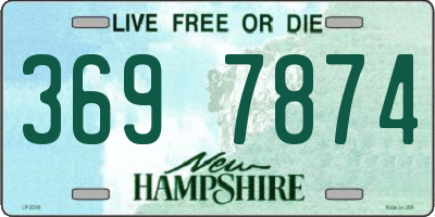 NH license plate 3697874