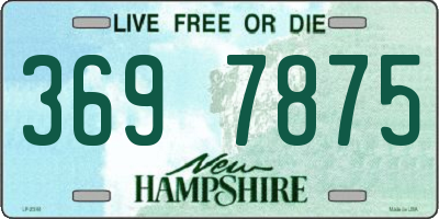 NH license plate 3697875
