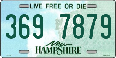 NH license plate 3697879
