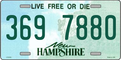 NH license plate 3697880