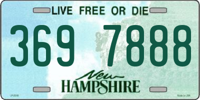 NH license plate 3697888