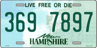 NH license plate 3697897