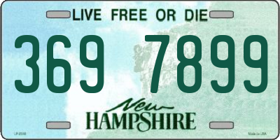 NH license plate 3697899