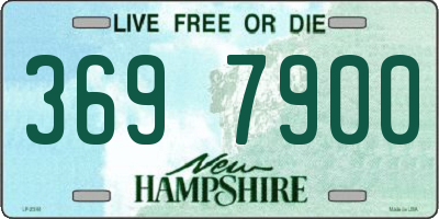 NH license plate 3697900