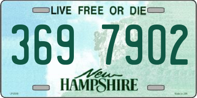 NH license plate 3697902