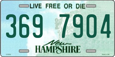 NH license plate 3697904