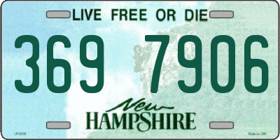 NH license plate 3697906