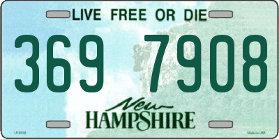NH license plate 3697908