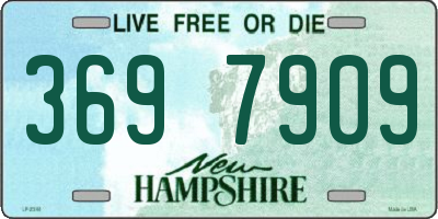 NH license plate 3697909