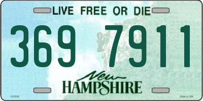 NH license plate 3697911