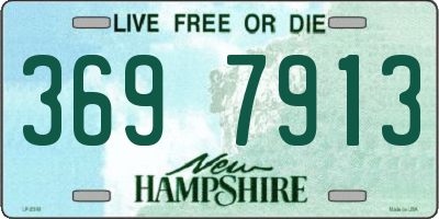 NH license plate 3697913
