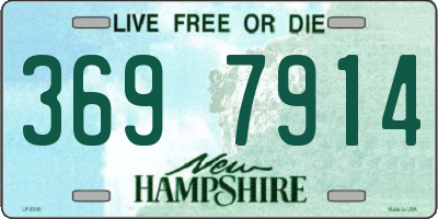 NH license plate 3697914