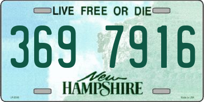 NH license plate 3697916