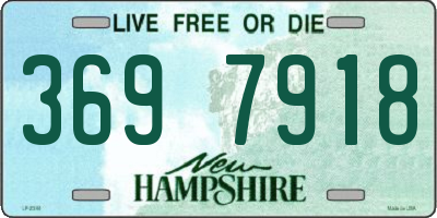 NH license plate 3697918