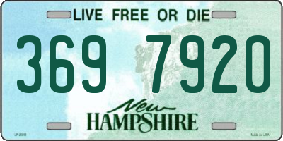 NH license plate 3697920