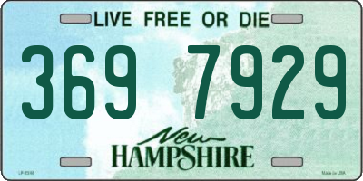NH license plate 3697929