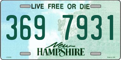 NH license plate 3697931