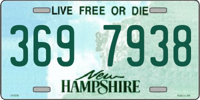 NH license plate 3697938
