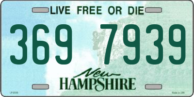 NH license plate 3697939