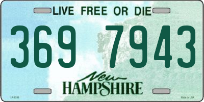 NH license plate 3697943