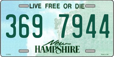 NH license plate 3697944