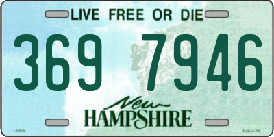 NH license plate 3697946