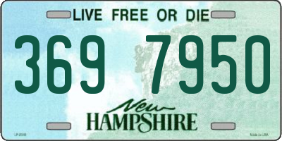 NH license plate 3697950