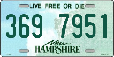 NH license plate 3697951