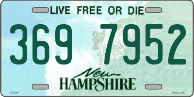 NH license plate 3697952