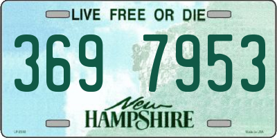 NH license plate 3697953