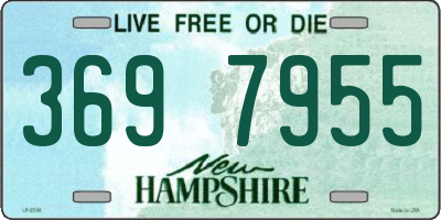 NH license plate 3697955
