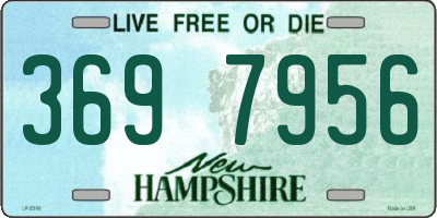 NH license plate 3697956