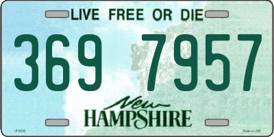 NH license plate 3697957