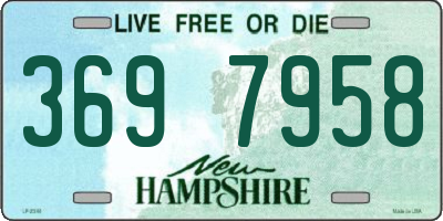 NH license plate 3697958