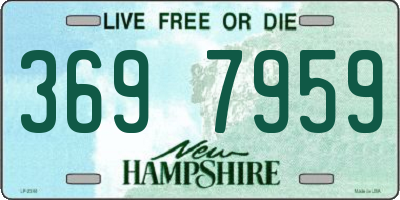 NH license plate 3697959
